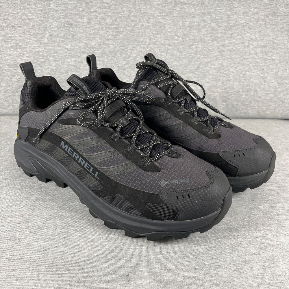 Merrell Moab Speed 2 Hiking Shoes Men's 12W Gore-Tex Black NO INSOLE